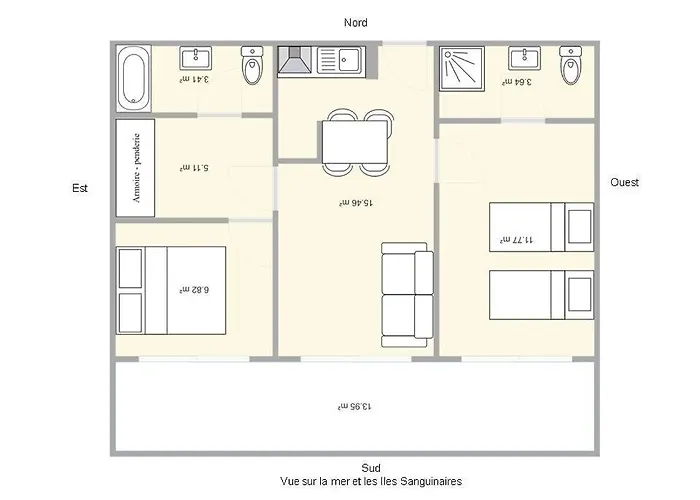 Apartment Sanguinaires - 3p - Terrasse - Piscine Ajaccio (Corsica)